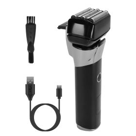 Electric Foil Face Shaver 5-Blade Electric Razor for Men Wet & Dry Jawline Beard Trimmer Precision Sideburn Shavers IPX6 Waterproof with LED Display C