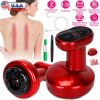 Electric Scraping Massager USB Rechargeable Cupping Therapy Tool 9 Grade Handheld Physical Therapy Machine w/ Heat Negative Pressure