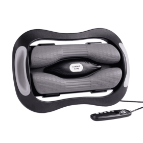 PSJKAH2F Stretch comfortable waist massager lower back extension massager two flip column flip lift / middle red light / vibration / heating func