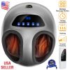 Electric Foot Massager Heat Therapy Kneading Air Compression Machine Intensity Time Setting Foot Pain Relief Massagers US9.5 Home Office