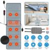Full Body Electric Massage Mat with Heat Vibration Massage Pad Cushion Back Massage Mattress Chair Pad with Inflatable Head Pillow Lumbar Pillow with