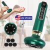 Anti Cellulite Massager Handheld Vacuum Suction Cupping Kit Beauty Tool with 12 Suction Mode 12 Heating 20Mins Auto-Off One-Key Pressure Release for A